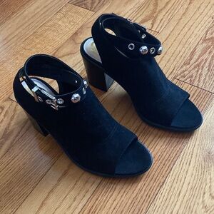 NWOB! Circus- Sam Edelman Elegant Black Suede Women's Heeled Sandals